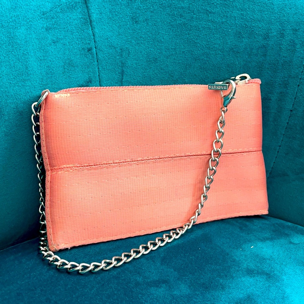 Harvey’s Salmon Pink Wristlet